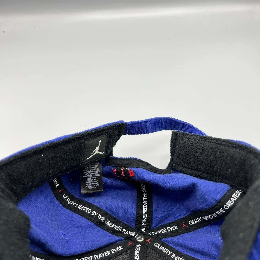Air Jordan Wings Hat Men Blue Corduroy‎ Jumpman Strap Back Cap